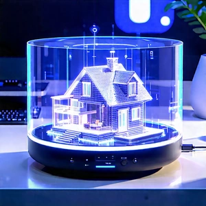 Smart Home Device With Holographic Display With Small Model