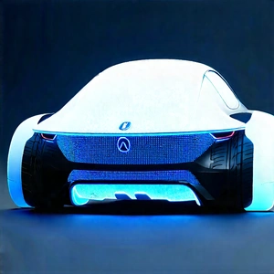 Innovative Electric Vehicle Design With Futuristic Blue