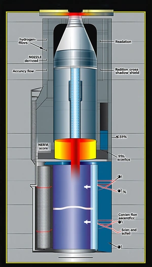 A Large, Blue, Cylindrical Object With A Yellow Center