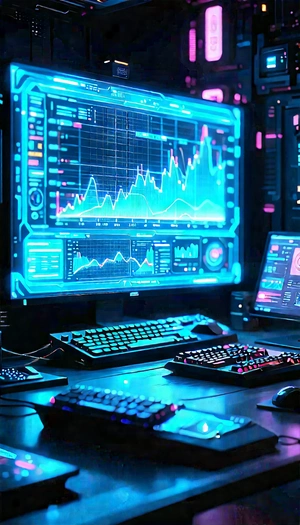 Financial technology in tech office
