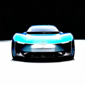 Innovative Electric Vehicle (design:1.3) With Blue Sports