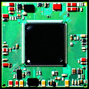 Close-up of microprocessor