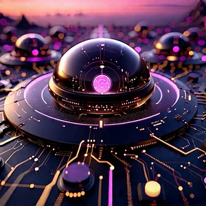 Close-up Of Sensor Array With Image, There