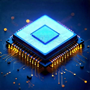 Microchip with laser scanning