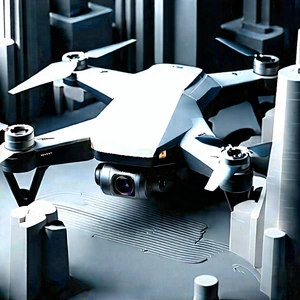Drone with digital artwork