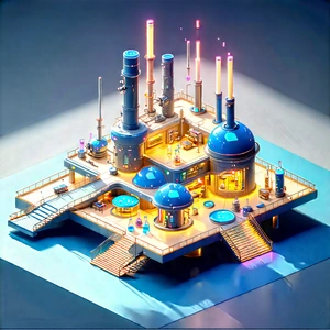 (futuristic:1.33) Research Laboratory With Image, There