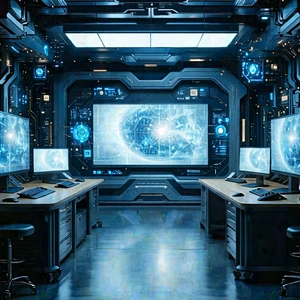 Entertainment technology in manufacturing facility