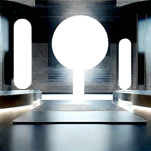Futuristic digital workspace