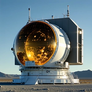 A Large, White, And Round Structure With A Dome-shaped Top
