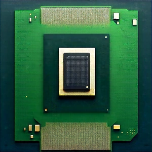Close-up Of Microprocessor With Close-up Computer