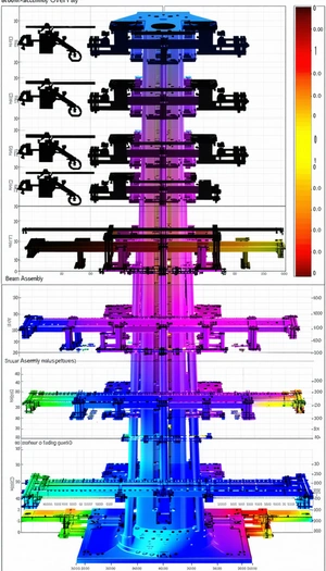 The Image Displays A Colorful Graphic Of A Large Structure, Possibly A Building Or A Bridge