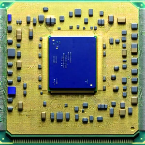 Close-up of microprocessor
