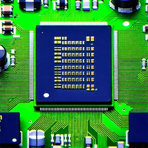 Close-up of microprocessor