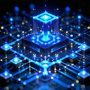 Blockchain Network Visualization With Image, There
