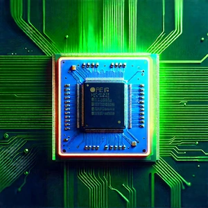 Microchip with laser scanning