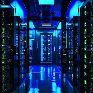 Futuristic server room