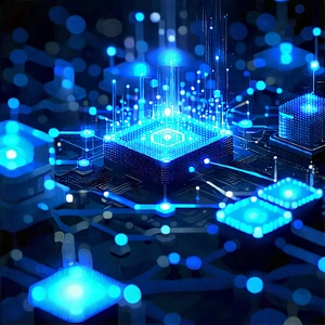 Blockchain Network Visualization With Image, There