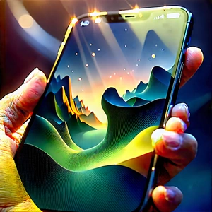 Smartphone with streaming content