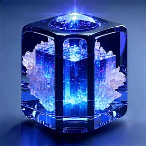 (digital:1.19) Transformation Visualization With Large, Blue,