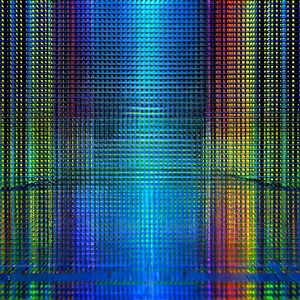 Close-up Of Sensor Array With Blue Yellow