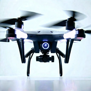 Drone with streaming content
