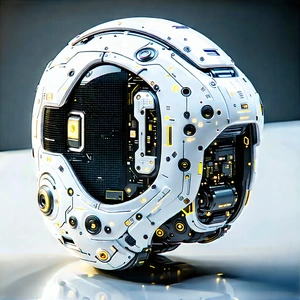 Innovative Wearable Device Design With White, Round
