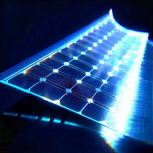 Solar Panel With Holographic Projection With Solar Panel
