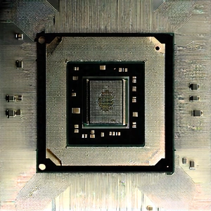 Close-up of microprocessor