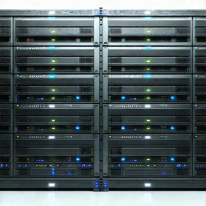 Server rack with laser scanning