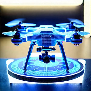 Drone with holographic display