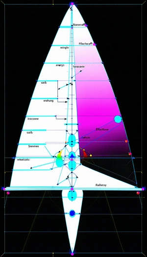 The Image Is A Diagram Of A Ship, With Various Parts Labeled And Connected By Lines