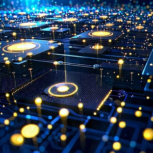 Close-up Of Sensor Array With Image, There