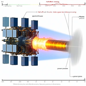 The Image Is A Diagram Of A Spacecraft, Specifically A Rocket Engine, With Various Parts Labeled