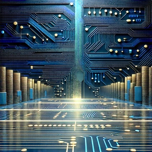 Circuit board with data streams