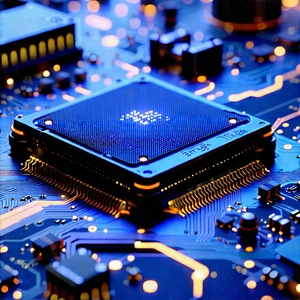 Close-up of electronic circuit