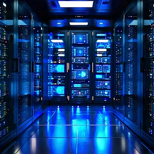 (futuristic:1.44) server room