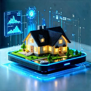 Smart home device with data visualization