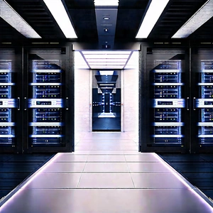 Futuristic server room