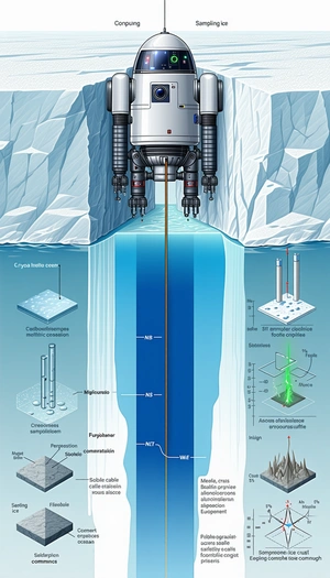 The Image Is A Detailed Illustration Of A Submarine, Showing Its Various Components And Functions