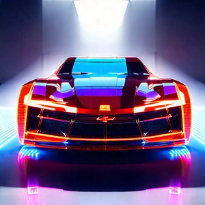 Automotive Technology In Design Studio With Futuristic Sports