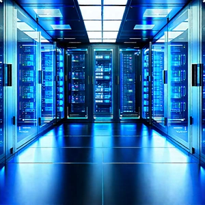 Futuristic server room