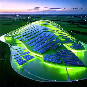 Innovative Renewable Energy (design:1.47) With Large, Green,