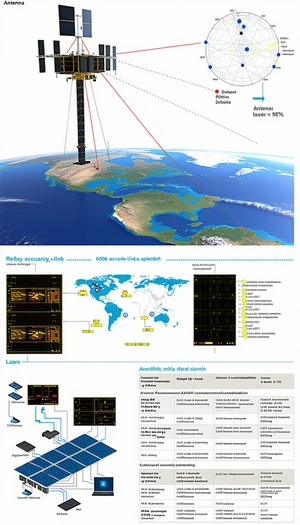 The Image Is A Diagram That Shows The Relationship Between A Satellite And A Ground Station