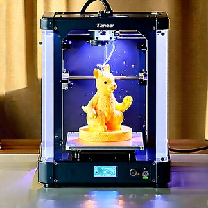 3d Printer With Holographic Projection With Printed Rabbit