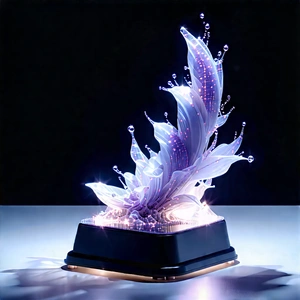 3d Printer With Digital Particles With Large, Colorful,