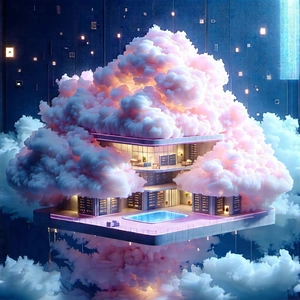 Cloud Computing Visualization With Image, There