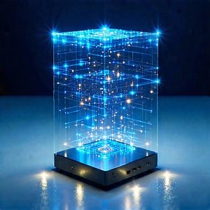 Tech Professional Photography: Blockchain network visualization