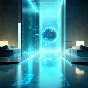 (futuristic:1.2) Smart Home With Image, There