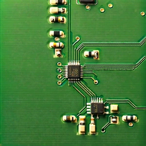 Close-up of electronic circuit