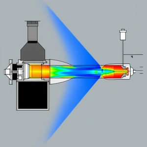 A Blue Light That Is Shining Brightly, Creating A Vibrant Atmosphere